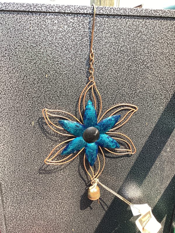 Blue Open Petal Flower Ornament For Discount