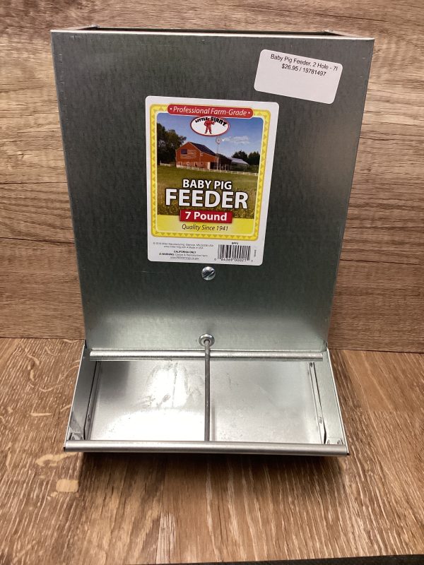 Baby Pig Feeder, 2 Hole - 7lb Cheap