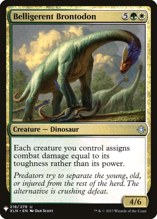 Belligerent Brontodon [Mystery Booster] For Discount