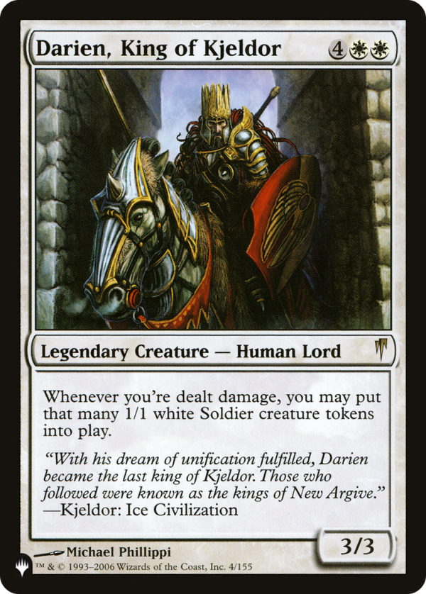 Darien, King of Kjeldor [The List] Supply