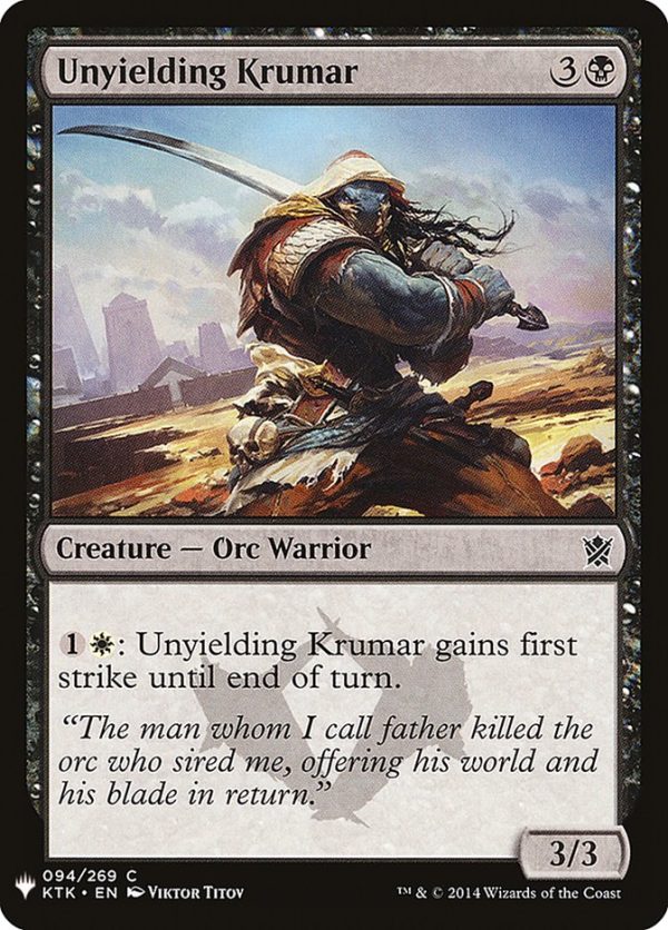 Unyielding Krumar [Mystery Booster] Online Hot Sale