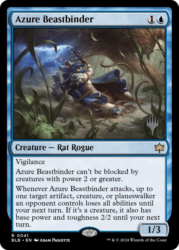 Azure Beastbinder (Promo Pack) [Bloomburrow Promos] Discount