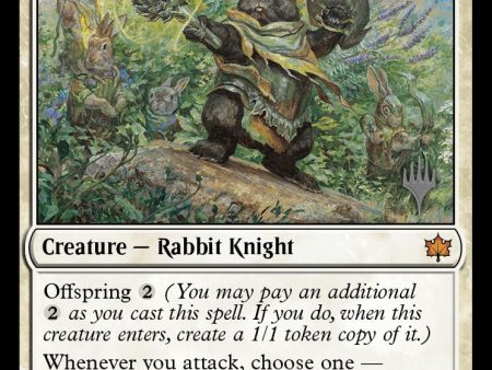 Warren Warleader (Promo Pack) [Bloomburrow Promos] For Sale