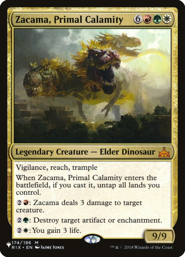 Zacama, Primal Calamity [The List] For Sale