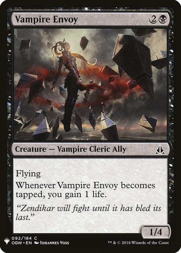 Vampire Envoy [Mystery Booster] Online Hot Sale