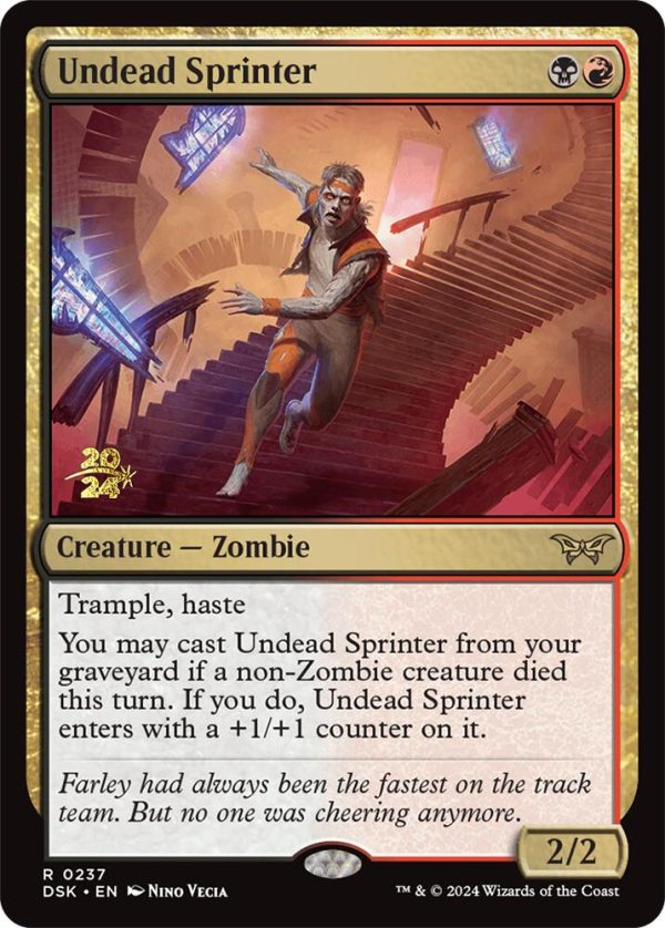 Undead Sprinter [Duskmourn: House of Horror Prerelease Promos] Online Sale