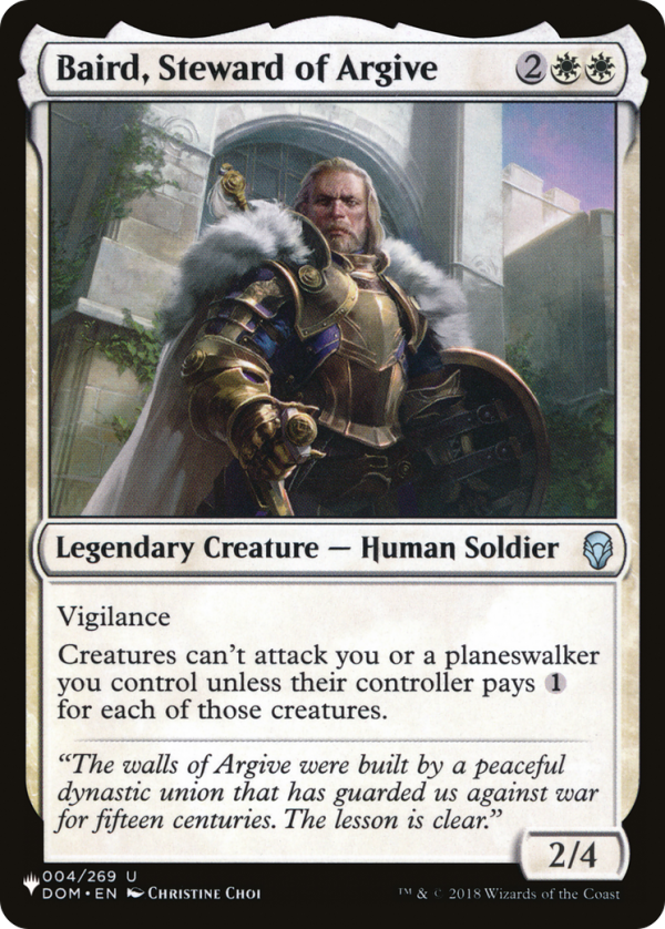 Baird, Steward of Argive [The List] Online now