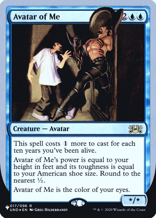 Avatar of Me (Unfinity Foil Edition) [The List] Hot on Sale