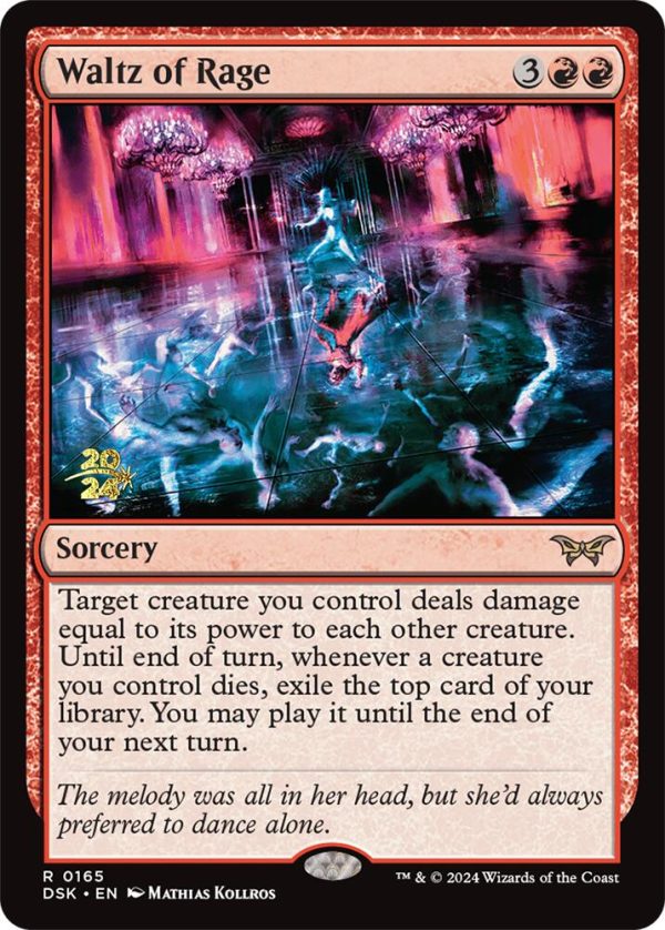 Waltz of Rage [Duskmourn: House of Horror Prerelease Promos] Supply