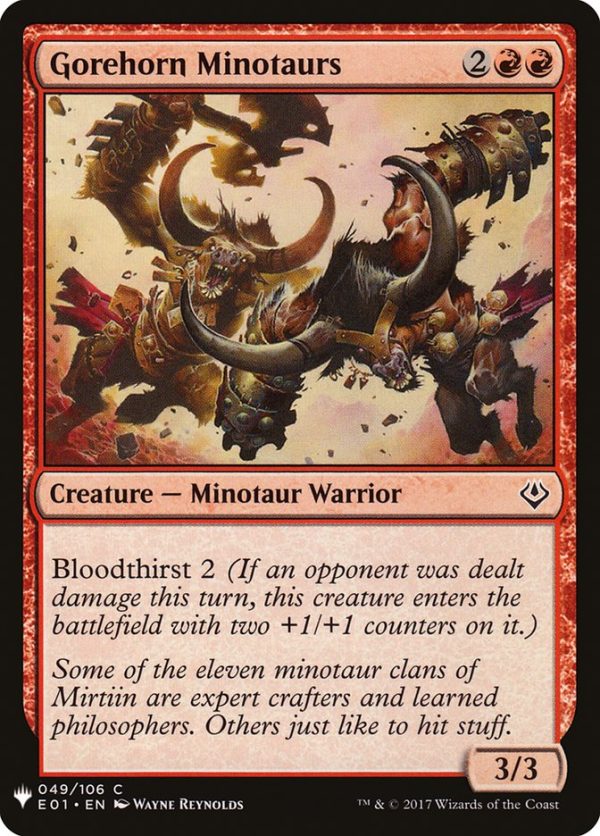 Gorehorn Minotaurs [Mystery Booster] Discount