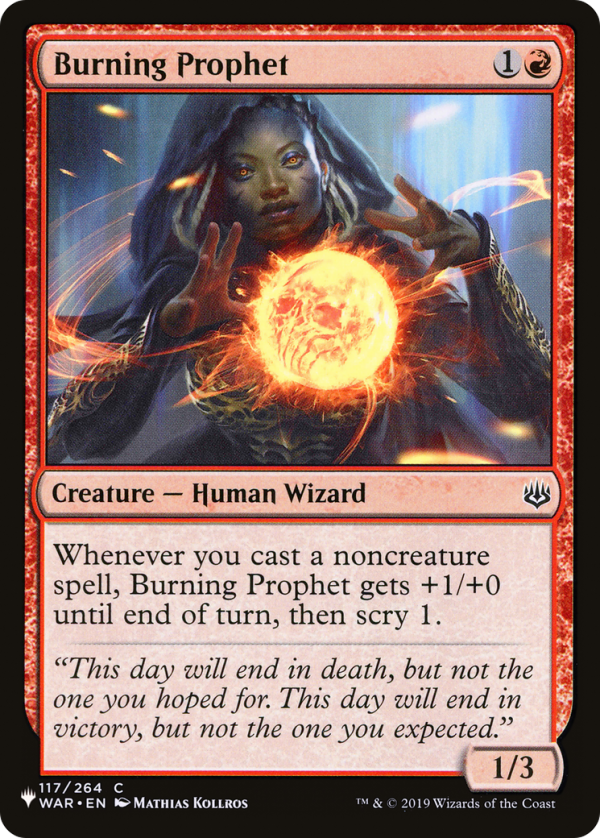 Burning Prophet [The List] Online