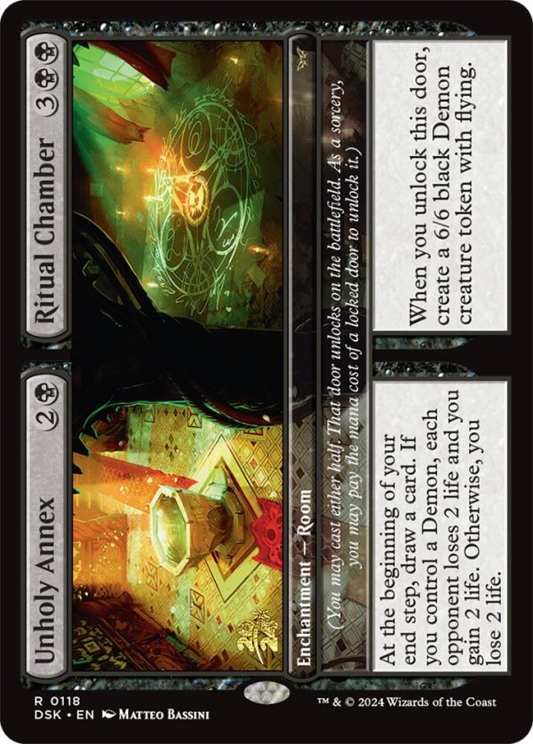 Unholy Annex    Ritual Chamber [Duskmourn: House of Horror Prerelease Promos] Sale