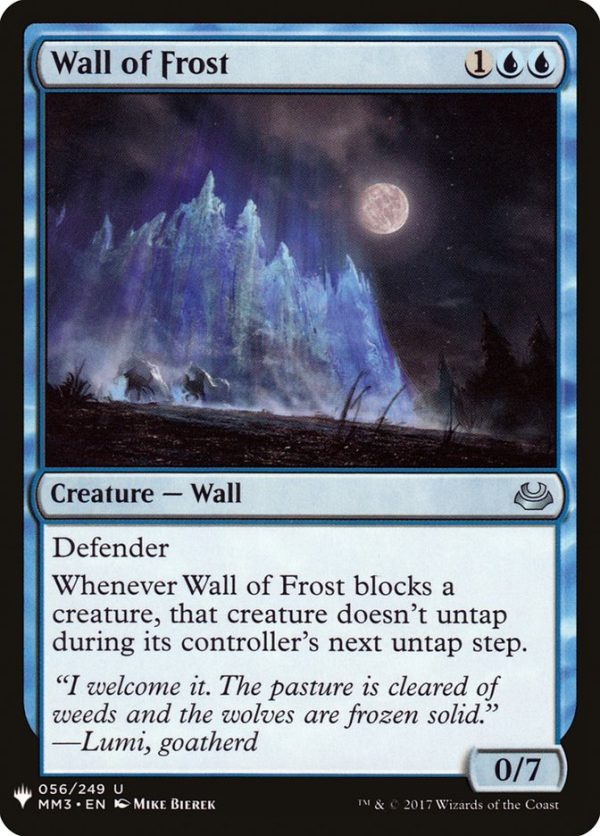 Wall of Frost [Mystery Booster] For Sale