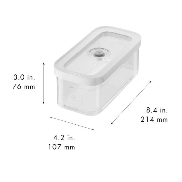 Zwilling Fresh & Save Cube Box, Plastic, Airtight Dry Food Storage Container, 2-pc Medium Cube Set, M Container, .74-qt Discount