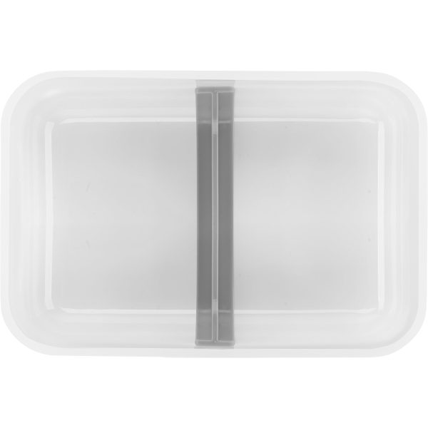 Zwilling Fresh & Save Plastic Flat Lunch Box, Airtight Food Storage Container, Meal Prep Container, BPA-Free, Grey, Semitransparent - Large Sale