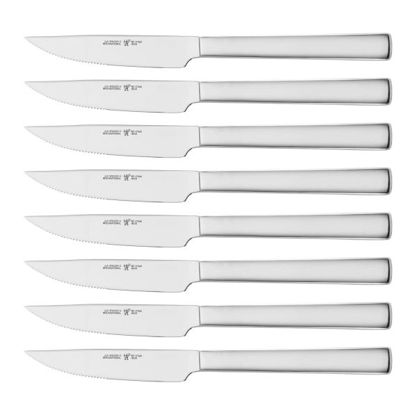 Henckels 8-pc Polished Stainless Steel Serrated Steak Knife Set Cheap