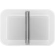 Zwilling Fresh & Save Plastic Lunch Box, Airtight Food Storage Container, Meal Prep Container, BPA-Free, Grey, Semitransparent - Large Cheap