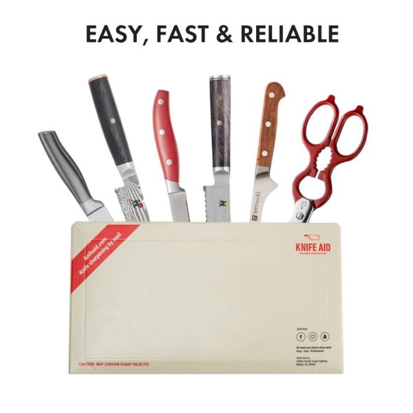 Knife Aid Professional Sharpening Service by Mail, 5 Knives Hot on Sale