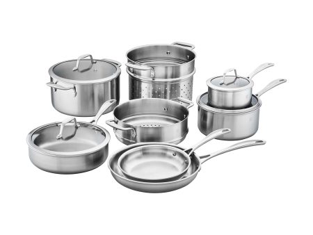 Zwilling Spirit 3-ply 12-pc Stainless Steel Cookware Set Online now