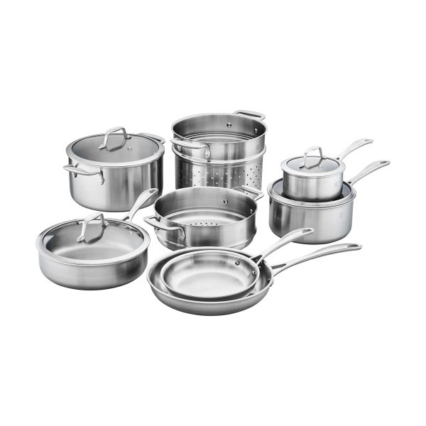 Zwilling Spirit 3-ply 12-pc Stainless Steel Cookware Set Online now