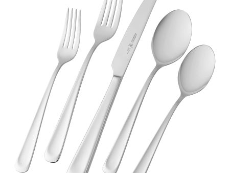 Henckels Silvano 45-pc 18 10 Stainless Steel Flatware Set For Sale