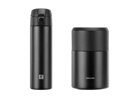 Zwilling Thermo Travel Bottle and Food Jar 2-pc Set - Black Online