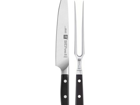 Zwilling Pro 2-pc Carving Knife & Fork Set Discount