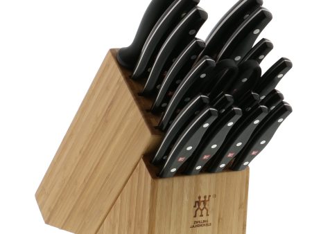 Zwilling Twin Signature 19-Piece German Knife Set with Block, with Special Formula Steel Online Hot Sale