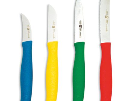 Zwilling Twin Grip 4-pc Multi-Colored Paring Knife Set Fashion